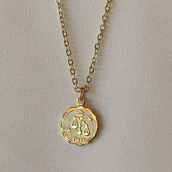 Zodiac Coin Necklace - Libra - Not Every Libra