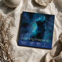 FLYING WISH PAPER® – Manifestation & Intention Ceremony Kits - COSMIC CAT — WISHING PAPERS™ Mini 15 WISHING KIT™ Gift