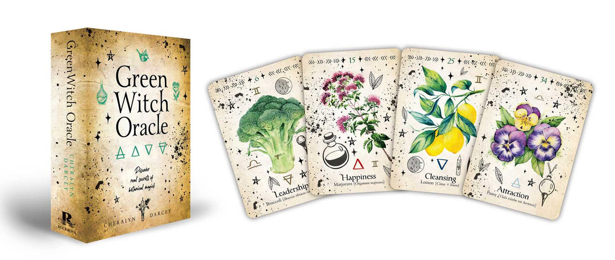 Simon & Schuster - Green Witch Oracle Cards by Cheralyn Darcey: Flashcards; 144 pages / English