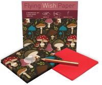 FLYING WISH PAPER® – Manifestation & Intention Ceremony Kits - Mushrooms Wish Paper | Manifestation Kit | Ritual Gift