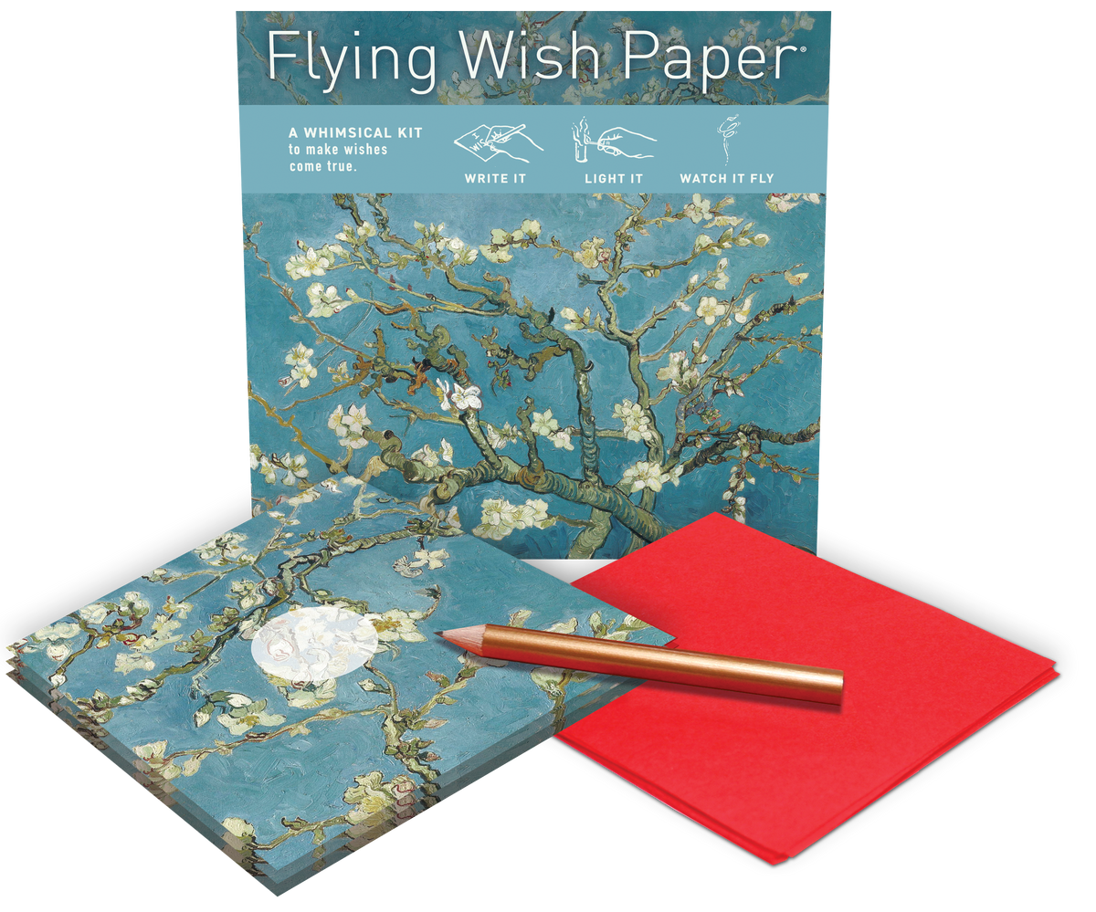 FLYING WISH PAPER® – Manifestation & Intention Ceremony Kits - ALMOND BLOSSOMS - Wish Paper™ Spring Mindfulness Gift Kit