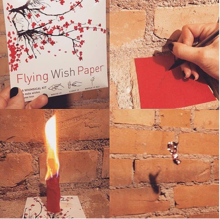 FLYING WISH PAPER® – Manifestation & Intention Ceremony Kits - ALMOND BLOSSOMS - Wish Paper™ Spring Mindfulness Gift Kit