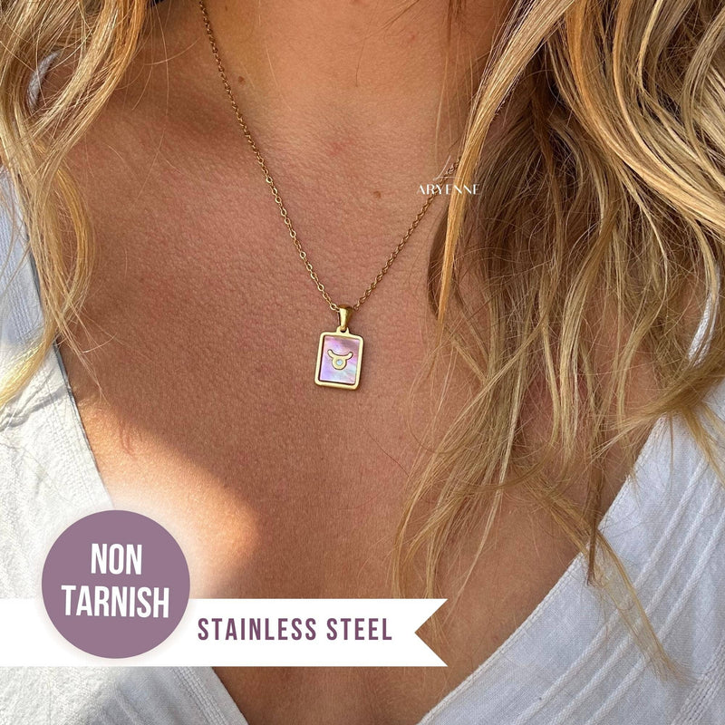 Zodiac Pink Shell Necklace: Leo - Not Every Libra