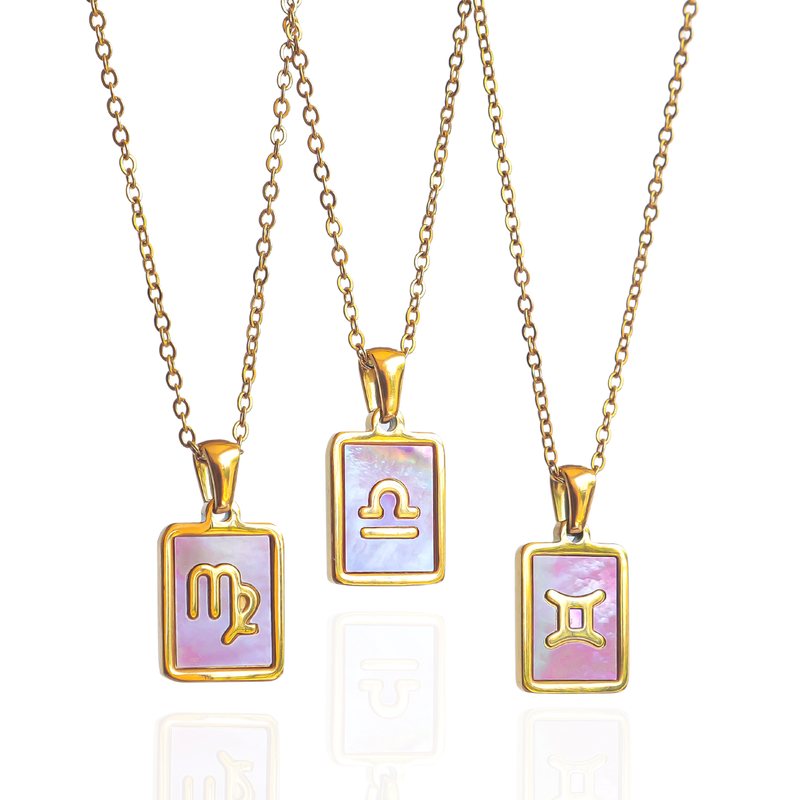 Zodiac Pink Shell Necklace: Leo - Not Every Libra
