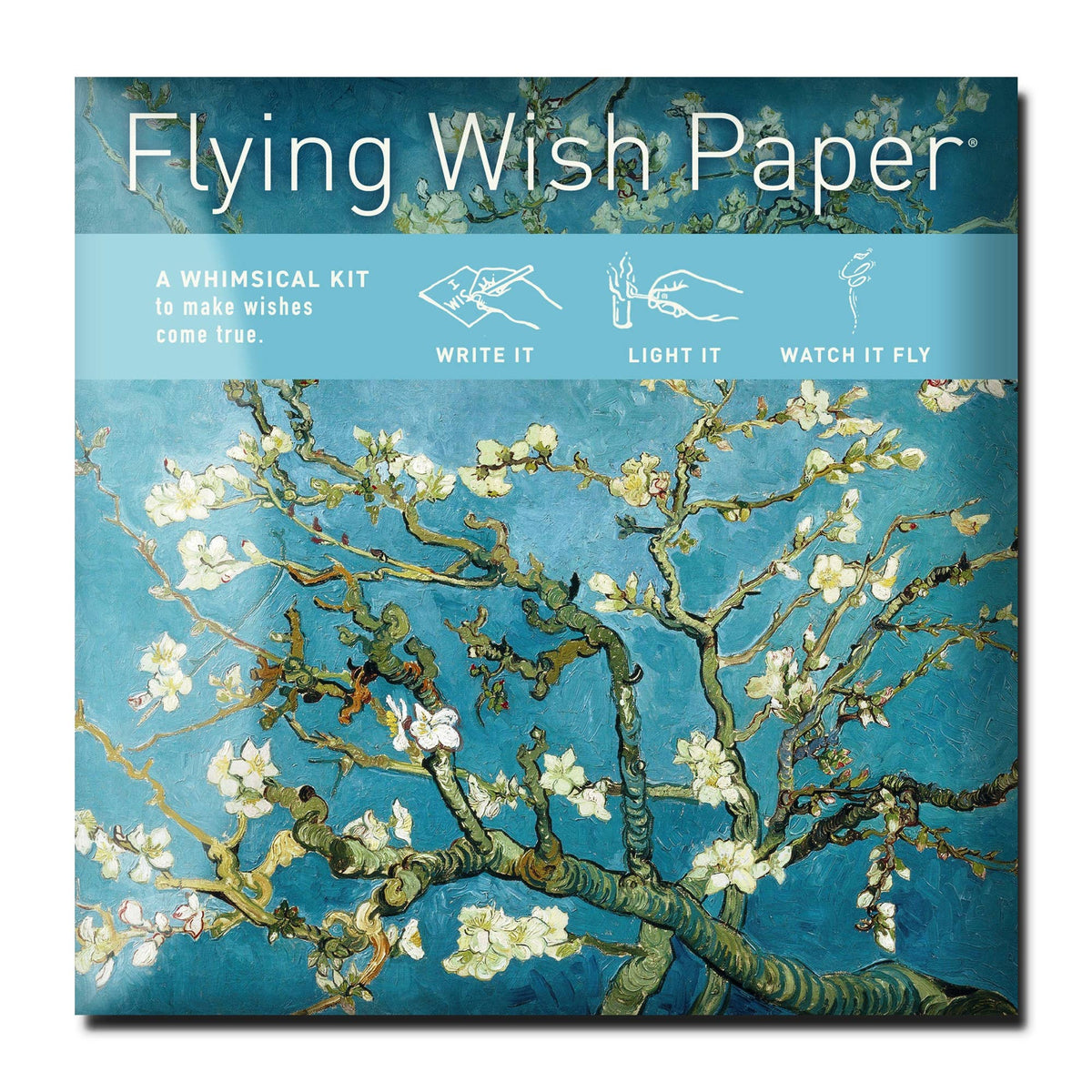 FLYING WISH PAPER® – Manifestation & Intention Ceremony Kits - ALMOND BLOSSOMS - Wish Paper™ Spring Mindfulness Gift Kit
