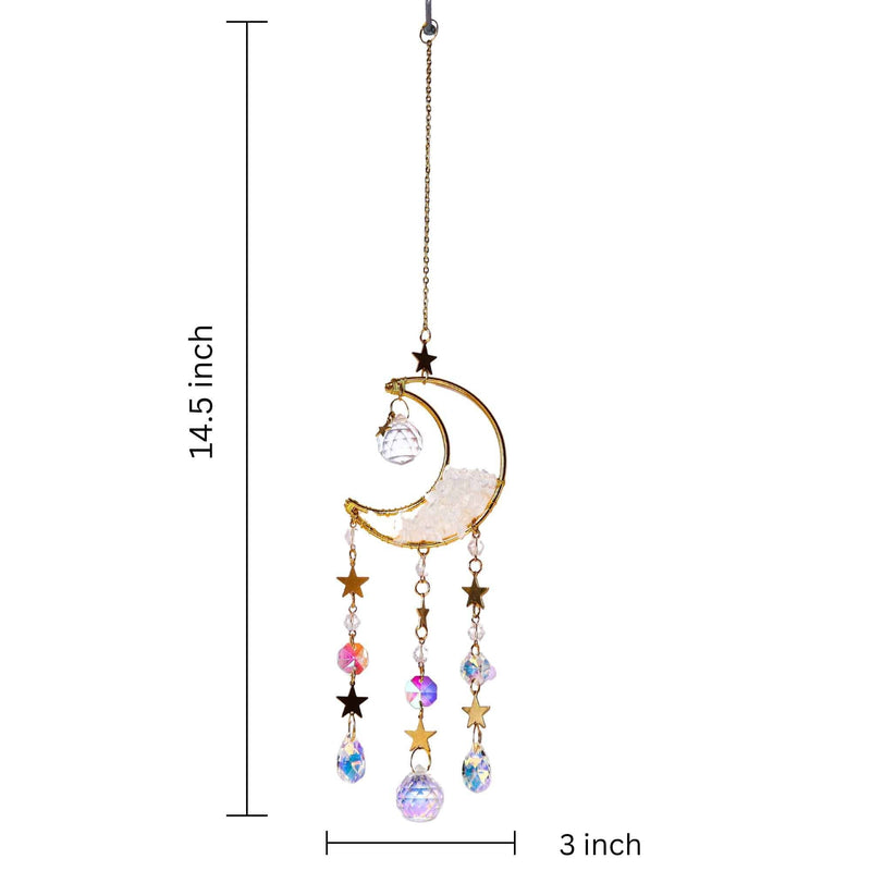 Opalite Moon Suncatcher