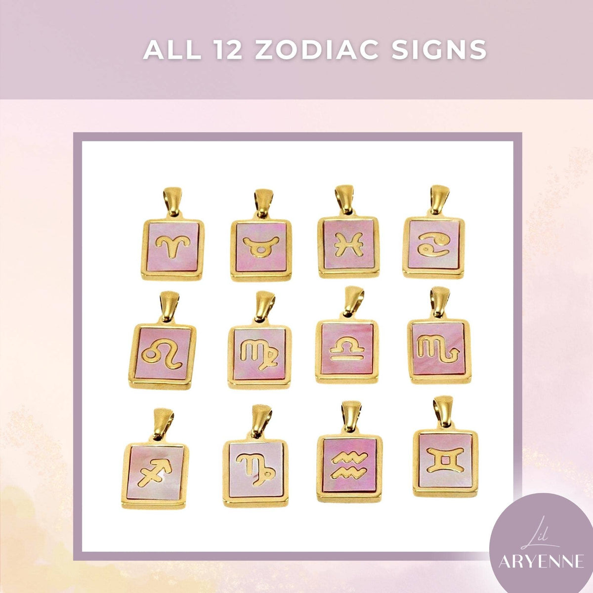 Zodiac Pink Shell Necklace: Scorpio