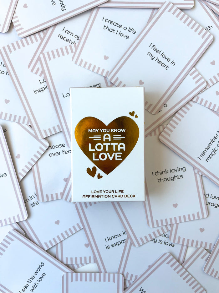 May You Know Joy Inc. - A Lotta Love Affirmation Cards - Ritual Gift Set - Not Every Libra