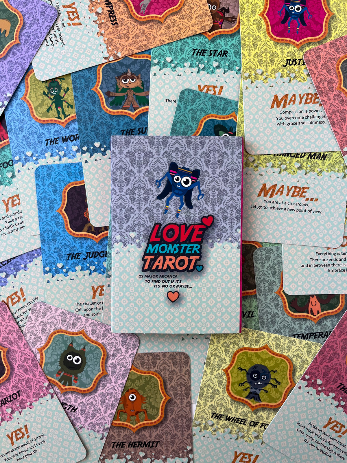 Love Monster Tarot - Yes No - Major Arcana English or Spanish - Not Every Libra