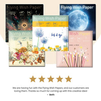 FLYING WISH PAPER® – Manifestation & Intention Ceremony Kits - Flying Wish Paper® 8-Pack Standard Mini Kits – WISHING KITS™