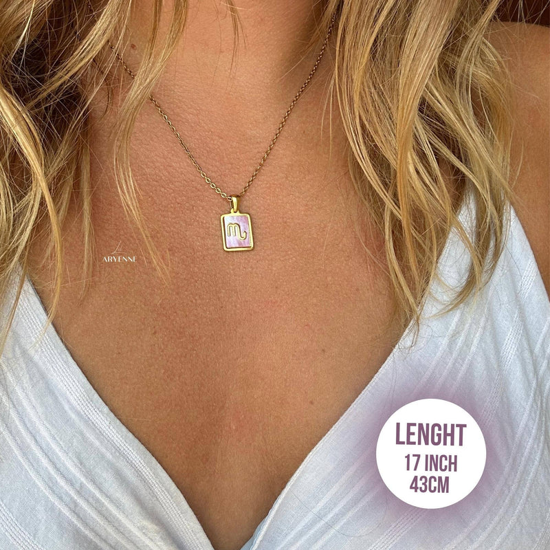 Zodiac Pink Shell Necklace: Leo - Not Every Libra