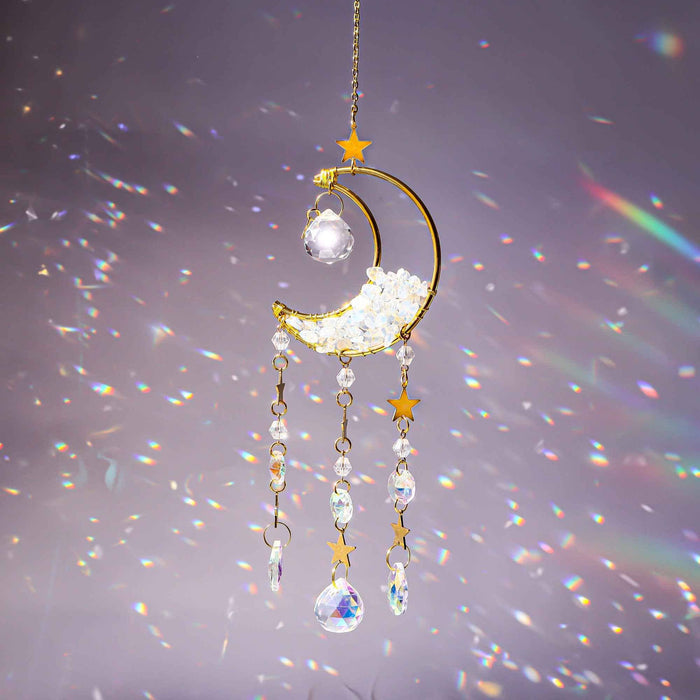 Opalite Moon Suncatcher - Not Every Libra