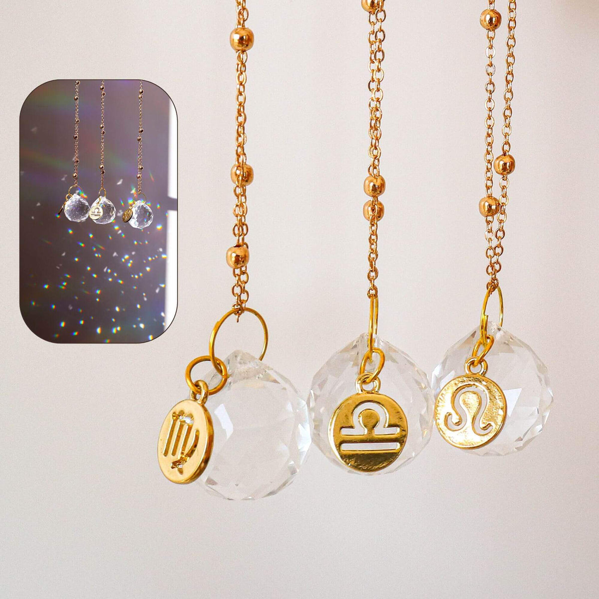 Zodiac Car Charm - Suncatcher: Aquarius