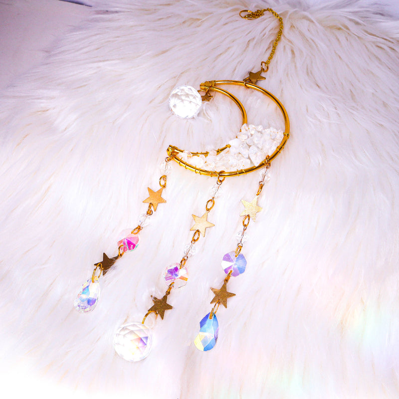 Opalite Moon Suncatcher - Not Every Libra