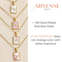 Zodiac Pink Shell Necklace: Leo - Not Every Libra