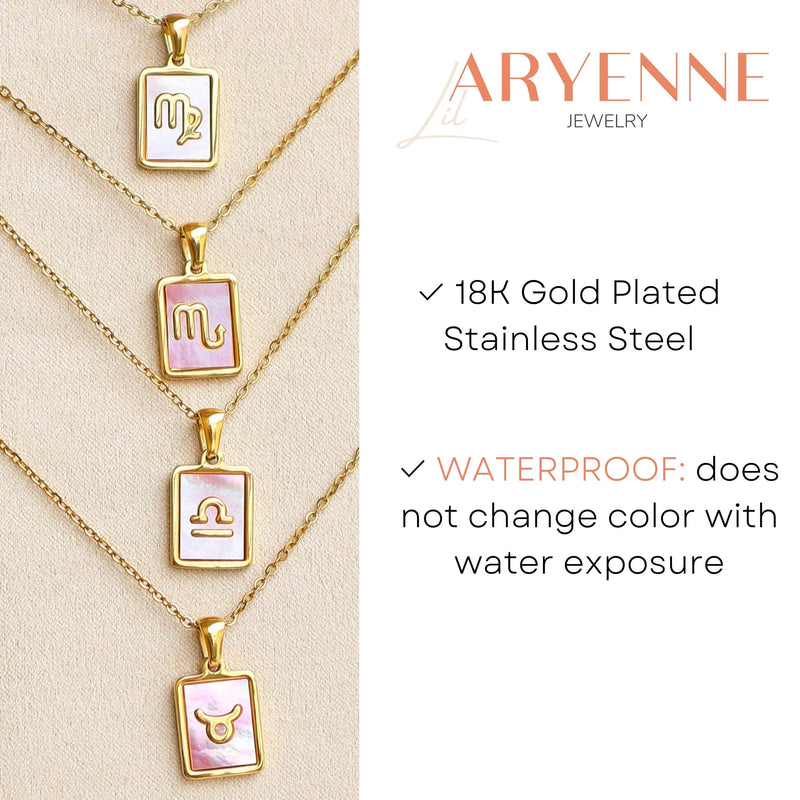 Zodiac Pink Shell Necklace: Leo - Not Every Libra