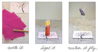 FLYING WISH PAPER® – Manifestation & Intention Ceremony Kits - JUST BEE Wish Paper Kit | Mindfulness Gift | Ritual Kit
