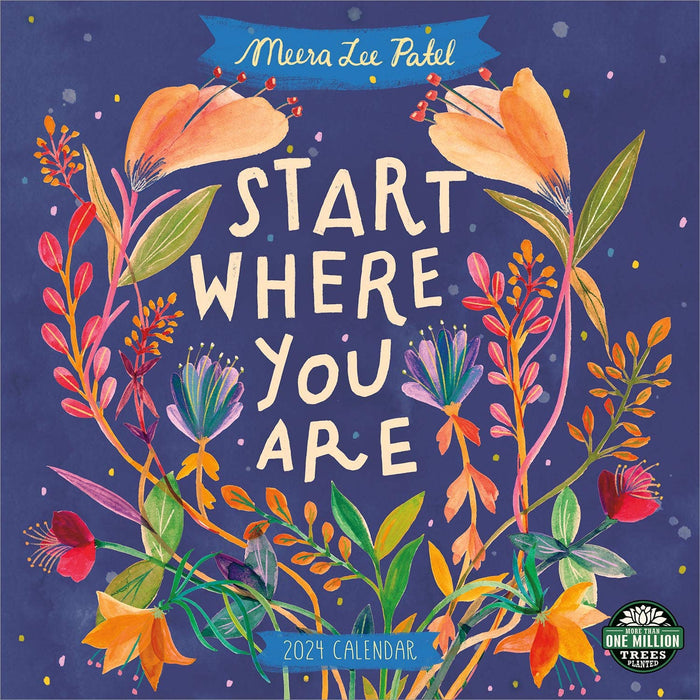 Amber Lotus Publishing - Meera Lee Patel 2024 Wall Calendar: Start Where You Are