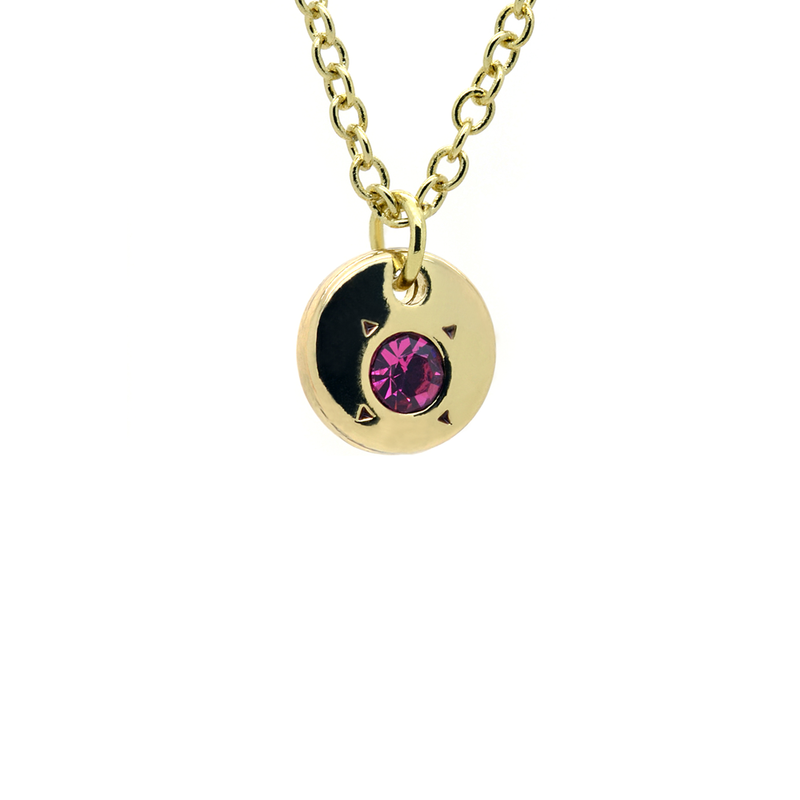 October Birthstone Necklace - Tourmaline Crystal - Not Every Libra