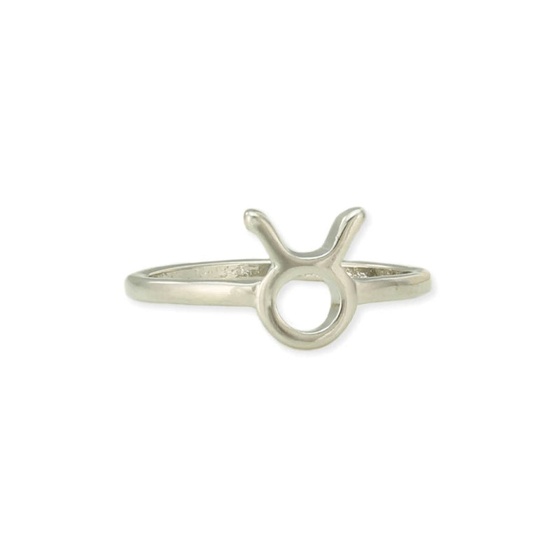 ZAD - Silver Taurus Symbol Zodiac Ring - Not Every Libra