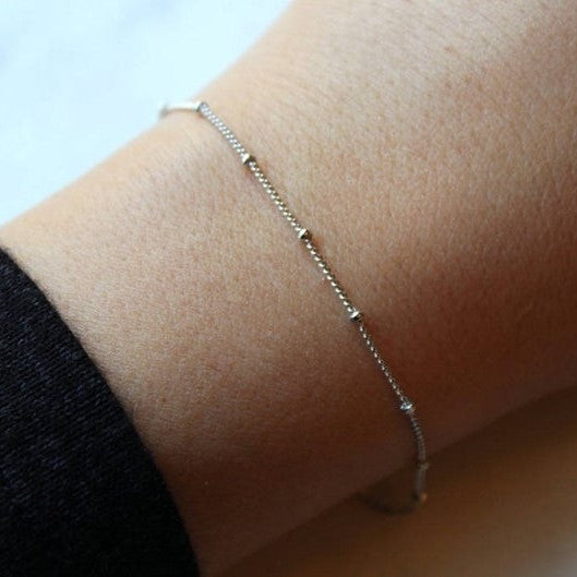 Silver Dew Drop Bracelet - Not Every Libra