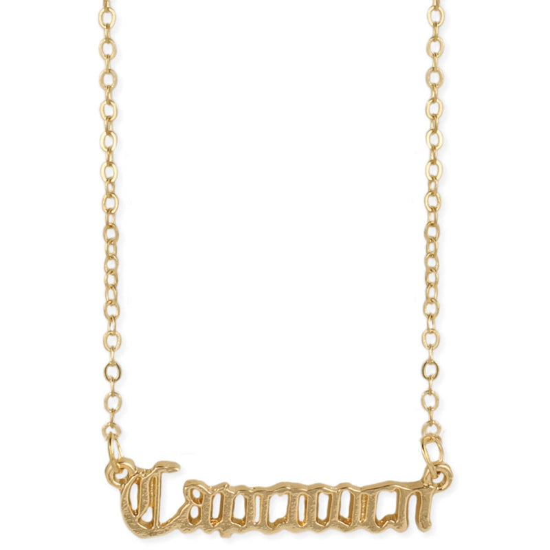 ZAD - Capricorn Script Zodiac Necklace - Not Every Libra