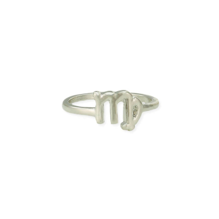 ZAD - Silver Virgo Symbol Zodiac Ring - Not Every Libra