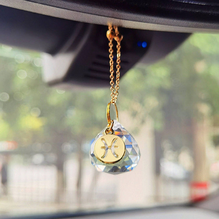 Zodiac Car Charm - Suncatcher: Aquarius