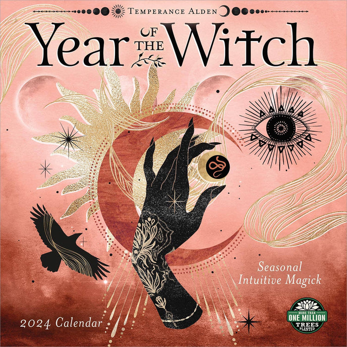 Amber Lotus Publishing - Year of the Witch 2024 Wall Calendar by Temperance Alden