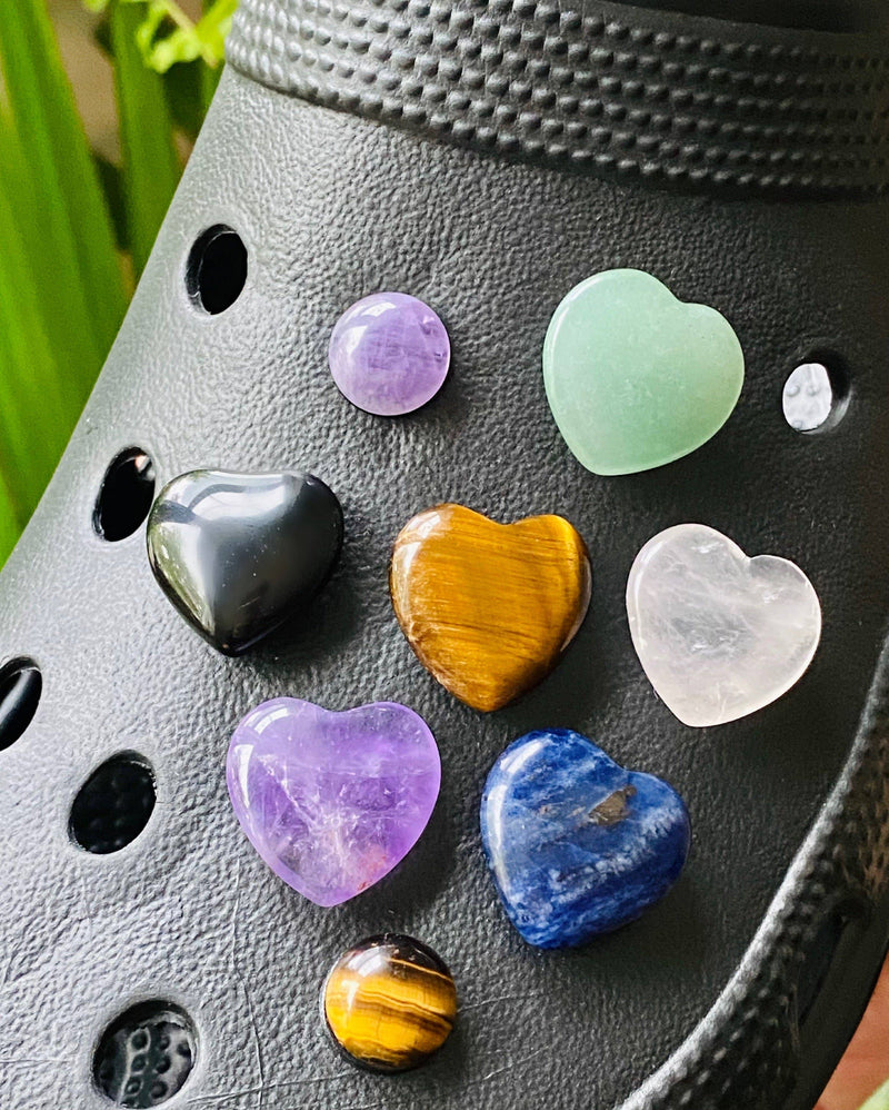 Crystal Crocs Charms - Heart Shaped - Not Every Libra