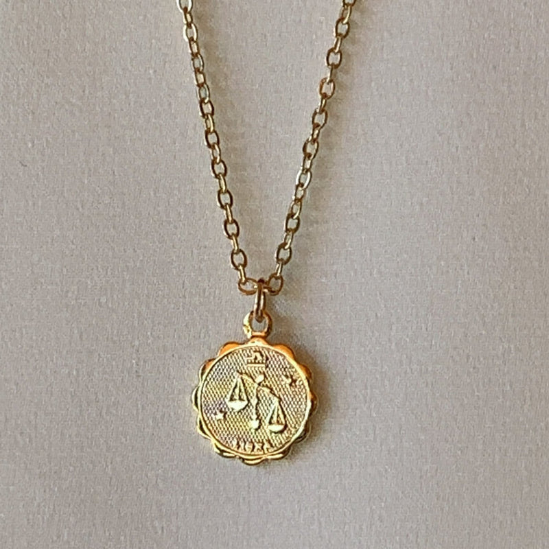 Zodiac Coin Necklace - Libra - Not Every Libra