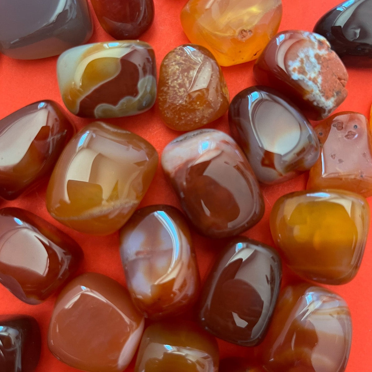 Tumbled Carnelian Stones - Not Every Libra