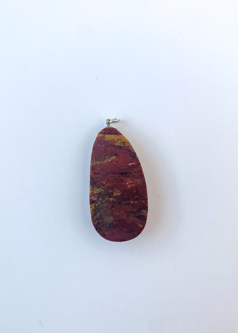 Red Jasper Oblong Pendant - Not Every Libra