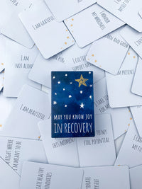 May You Know Joy IN RECOVERY- Intention Cards - Ritual Gift Set - Not Every Libra