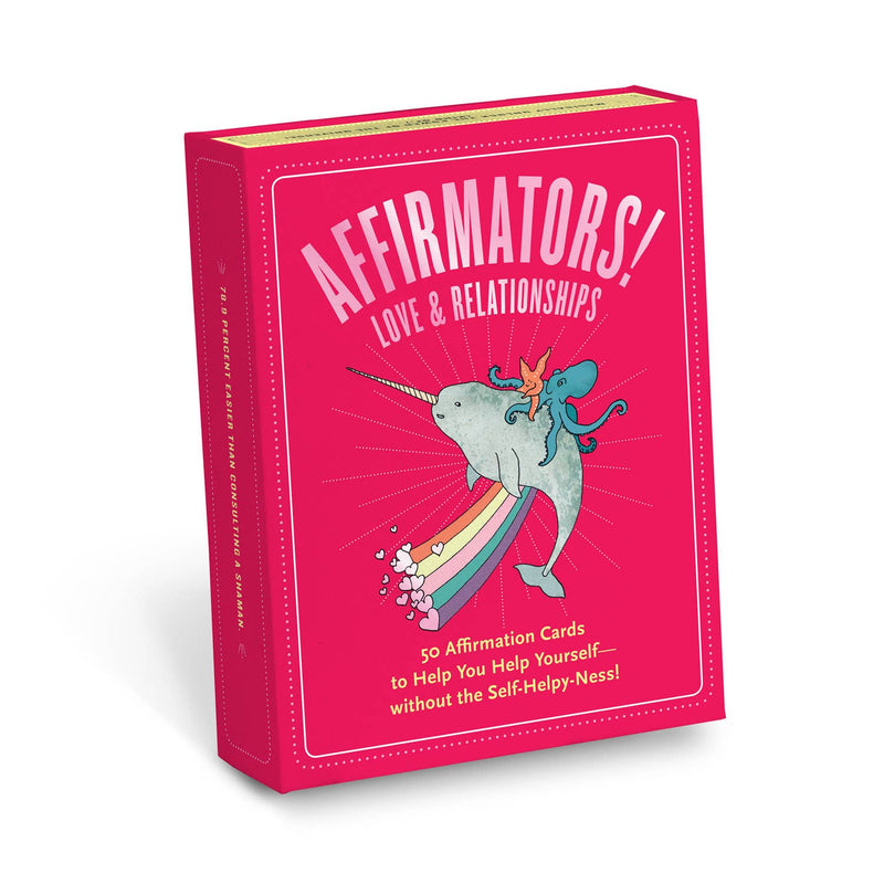 Knock Knock - Affirmators! Love & Relationships: 50 Affirmation Cards to Help You Help Yourself--without the Self-Helpy Ness! - Not Every Libra