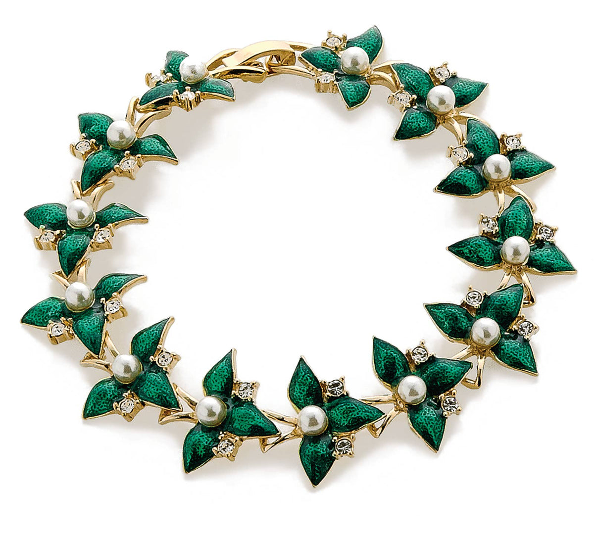 Emerald Flowers Bracelet - Not Every Libra