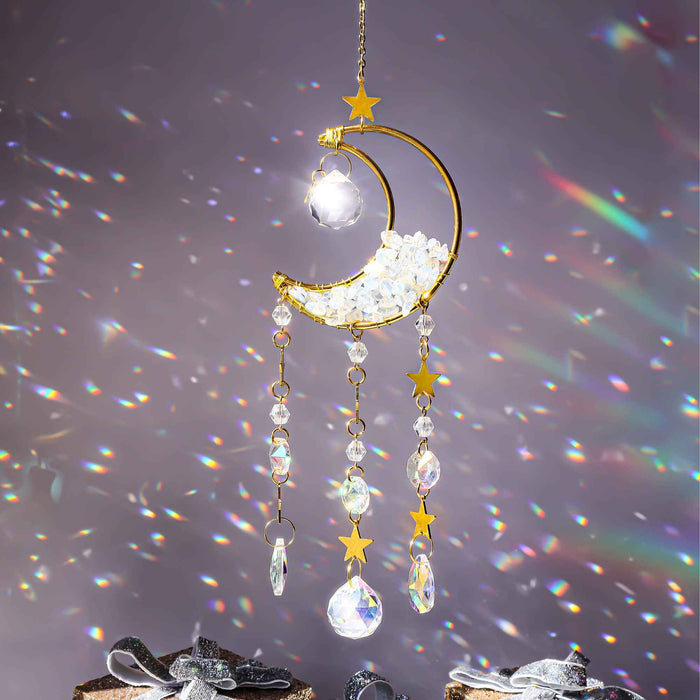 Opalite Moon Suncatcher - Not Every Libra