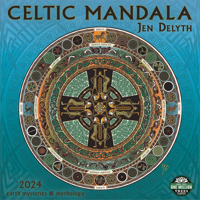 2024 Wall Calendar - Celtic Mandala by Jen Delyth