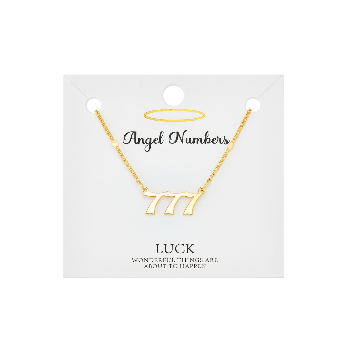 777 - Angel Number Necklace - Gold Tone - Not Every Libra
